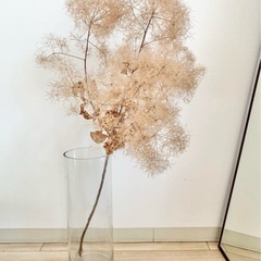 【美品】高さ41cm・外直径15cm 花瓶　フラワーベース　ガラスベースの画像