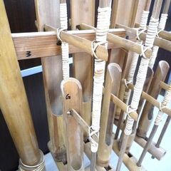 現状品 楽器 インドネシア アンクルン 竹楽器 民族楽器 中古 苫小牧西店の画像