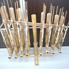 現状品 楽器 インドネシア アンクルン 竹楽器 民族楽器 中古 苫小牧西店の画像