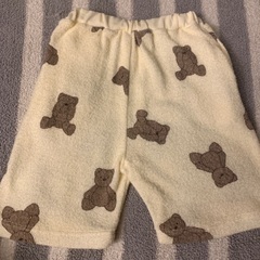 【新品】　ベビー　子供服　くま柄　ふわふわ　ボトムス　ズボン　パンツ80の画像