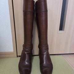 REGALブラウンロングブーツ(23.5㎝)　０円の画像