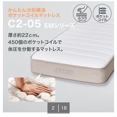 ニトリのシングルマットの画像