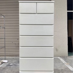 A725♠️ニトリ ハイチェスト 天然木『W600×D400×H1256㎜』 の画像