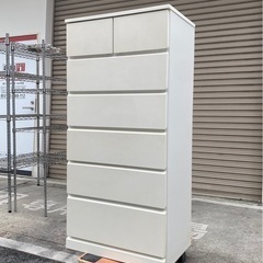 A725♠️ニトリ ハイチェスト 天然木『W600×D400×H1256㎜』 の画像