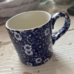 ブルーキャリコ　マグカップ&ソーサーの画像