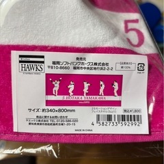 13、ソフトバンクホークス　山川　タオルの画像