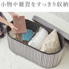 引き取り限定！【大幅値下げ】くすみピンク　収納スツールボックスの画像