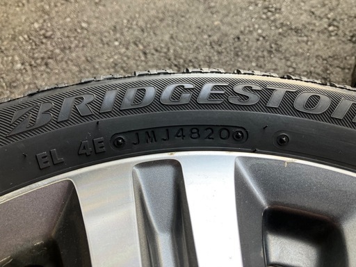 スタッドレスタイヤ　165/55R14 ブリヂストンVRX 
ホンダ純正ホイール付き　4本 　