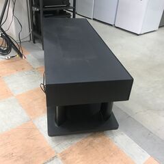 【ジャングルジャングル石川金沢店】  テレビ台 2.1chスピーカーシステム付き ブラック W110×D42×H40 クリーニング済み												の画像