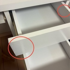北欧風デスク&チェアセットの画像