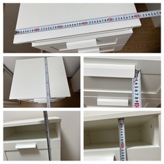 チェスト　2段(+約11.5cmの隙間収納箇所あり)の画像