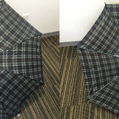 ♪【未使用保管品】AUTO UMBRELLA 紳士 ジャンプ傘 3本セット 格子 サイズ60cm 雨傘 (NF251005) 552-17-②の画像