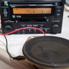 三菱 DM-5JH4CY-V8 カーオーディオ CD/MDプレーヤー 電源テスト済み 音声動作確認済みの画像