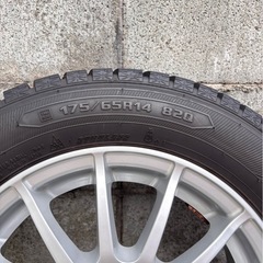 【175/65R14】スタッドレスタイヤ　4本セット(ホイール付)　グッドイヤー　アイスナビ6 の画像