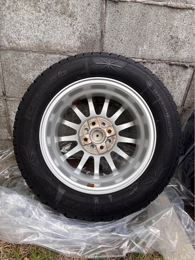 【175/65R14】スタッドレスタイヤ　4本セット(アルミホイール付)　グッドイヤー　アイスナビ6