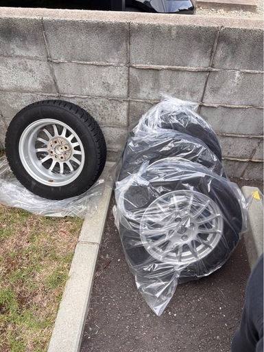 【175/65R14】スタッドレスタイヤ　4本セット(アルミホイール付)　グッドイヤー　アイスナビ6