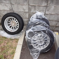 【175/65R14】スタッドレスタイヤ　4本セット(ホイール付)　グッドイヤー　アイスナビ6 の画像