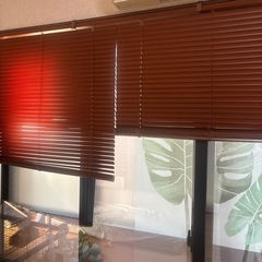 木目ブラインドの画像