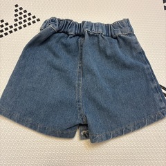 子供服 90 デニムスカパン　ショーパンの画像