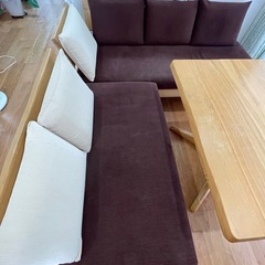 ダイニングソファ4点セットの画像