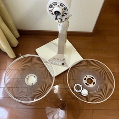 レトロ扇風機ベージュ　日立製の画像