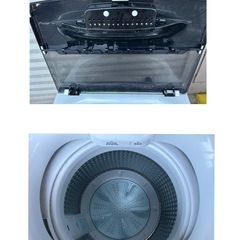 全自動電気洗濯機 Haier ブラック 2021年製の画像