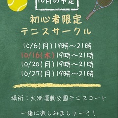 初心者　硬式テニスサークル🎾