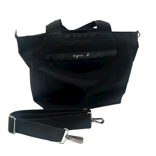 【美品】agnes b. アニエスベー 2way バッグ ショルダー付き