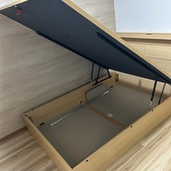 「定価約9万円」ニトリダブルベットフレーム（収納・照明・コンセント付き）の画像