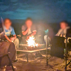 🗣️焚き火を囲んでゆったりお喋り🔥 #焚き火トーク 10月も開催！＠山の下船江町浜海水浴場｜新潟市社会人サークル INFo BoATの画像