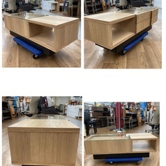 S159 ⭐ SAMOA COLLECTION TABLE サモア ローテーブル 収納 幅110cm USEDの画像