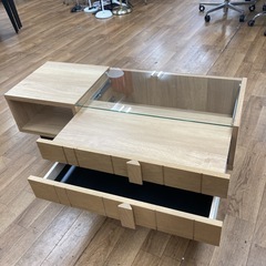 S159 ⭐ SAMOA COLLECTION TABLE サモア ローテーブル 収納 幅110cm USEDの画像
