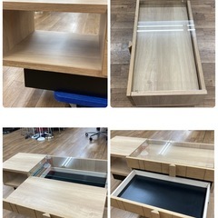 S159 ⭐ SAMOA COLLECTION TABLE サモア ローテーブル 収納 幅110cm USEDの画像