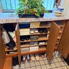 靴箱　木製の画像