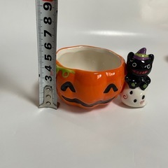 ハロウィン　プリンカップ　デザート　陶器の画像