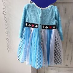 新品【Disney】（90）不思議の国のアリス なりきり ワンピース 女の子 Alice in Wonderland ディズニー ハロウィンの画像