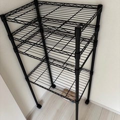 ブラック　スチールラックの画像