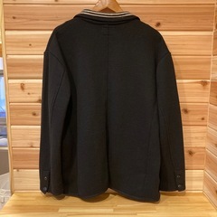 ブラックニットジャケット　MENS　3Lsizeの画像