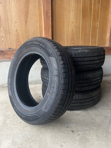 中古タイヤ組み換え無料160/70R14 81SダンロップルマンV+年製2024