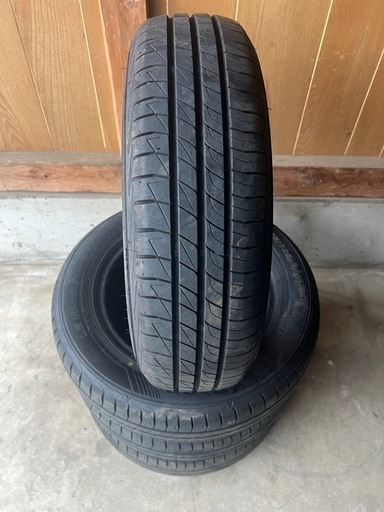 中古タイヤ組み換え無料160/70R14 81SダンロップルマンV+年製2024