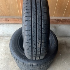 中古タイヤ組み換え無料160/70R14 81SダンロップルマンV+年製2024の画像