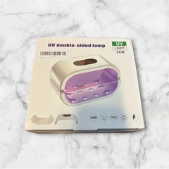 【新品未使用】両面 UVライト レジン ネイル 36W 24個 LED搭載 手足 UV遮光板の画像