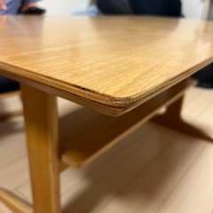 無印　リビングでも使えるダイニングテーブルの画像