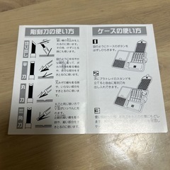 ケース付　彫刻刀　5本セットの画像