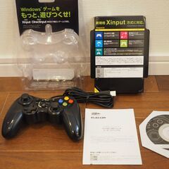 エレコム ゲームパッド USB接続 Xinput/DirectInput両対応 Xbox系12ボタン振動/連射  ブラック JC-U3613MBKの画像