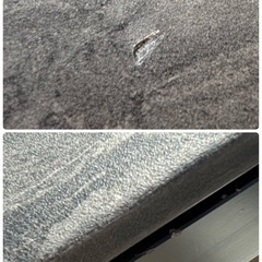 【1万】大理石柄 ダイニングテーブル ブラックの画像