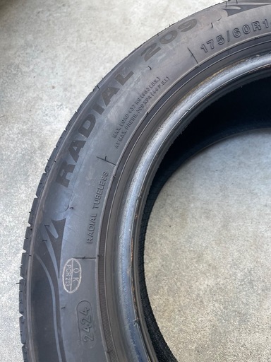 【最終値下げ❗️】175/60R14 ミネルバタイヤ4本バリ溝