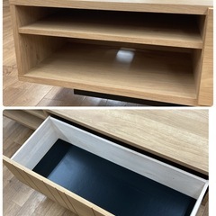 S730 ⭐ SAMOA サモア ローボード テレビボード 引き出し 収納 幅160cm USED 綺麗の画像