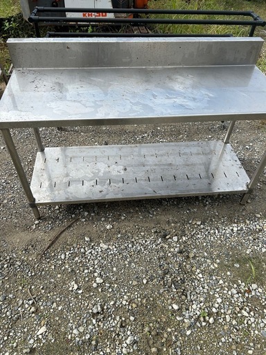 業務用ステンレス作業台　2段棚