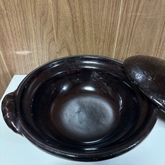 黒い土鍋 取り皿 薬味皿 穴あきおたま 鍋用セットの画像